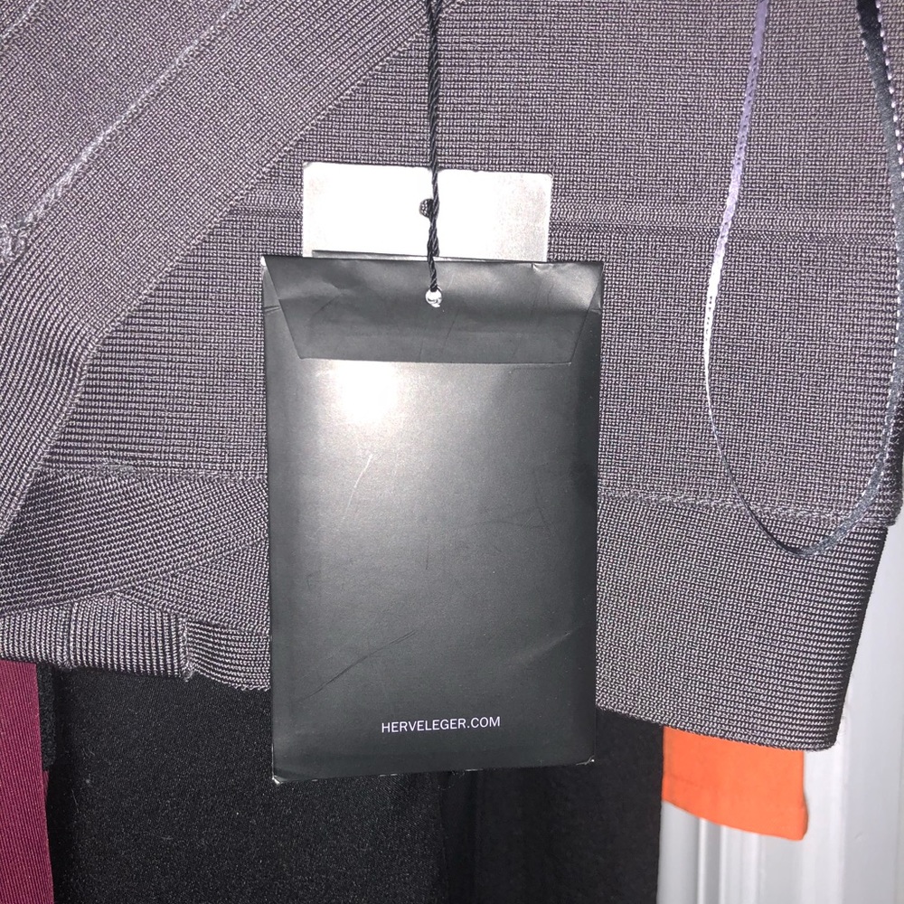Herve Leger “Jessamine” dress in grey shadow - Picture 3 of 8
